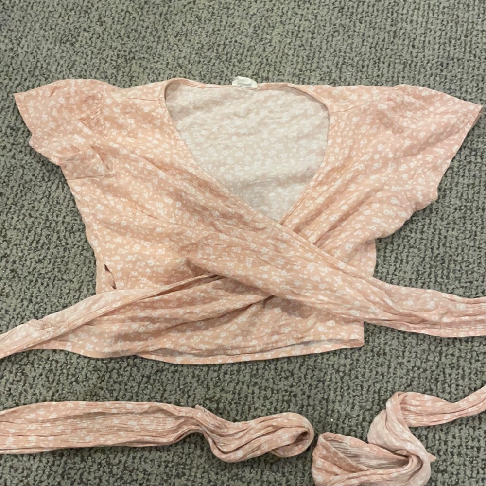Garage pink floral top